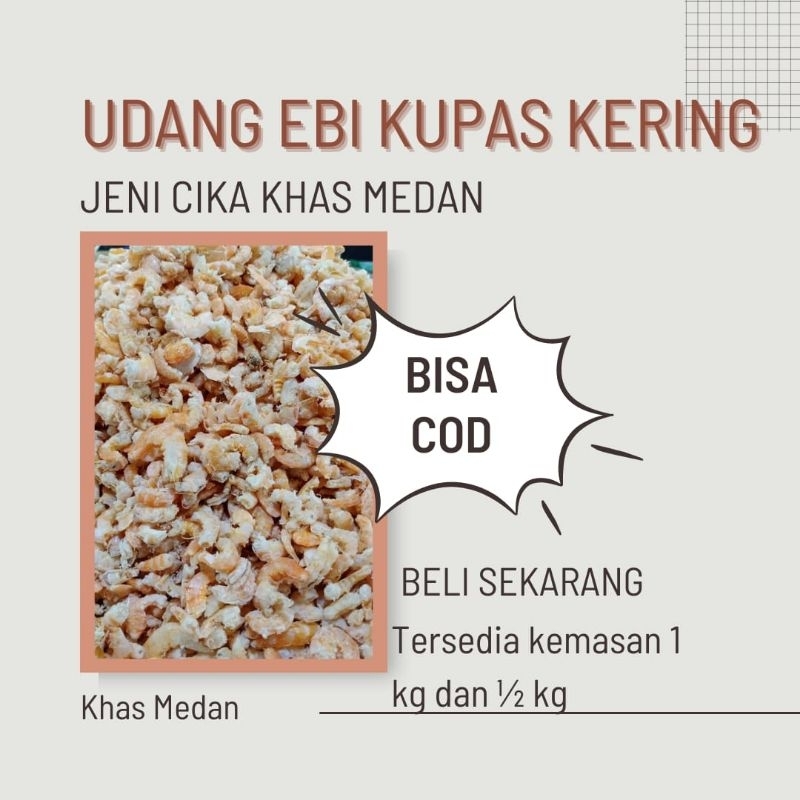 

UDANG EBI KUPAS KERING KHAS MEDAN