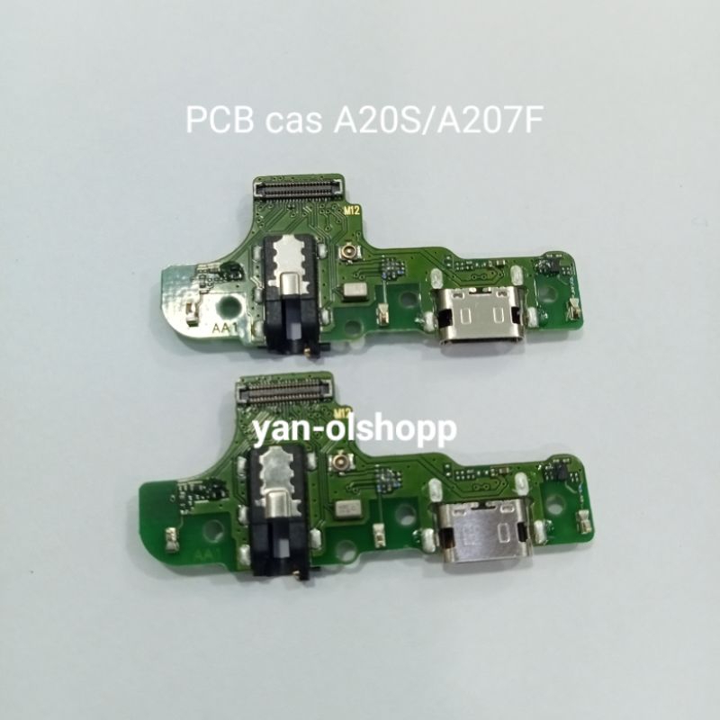 Papan PCB cas konektor charger Samsung A20S/ A207F ORI CON  Cas