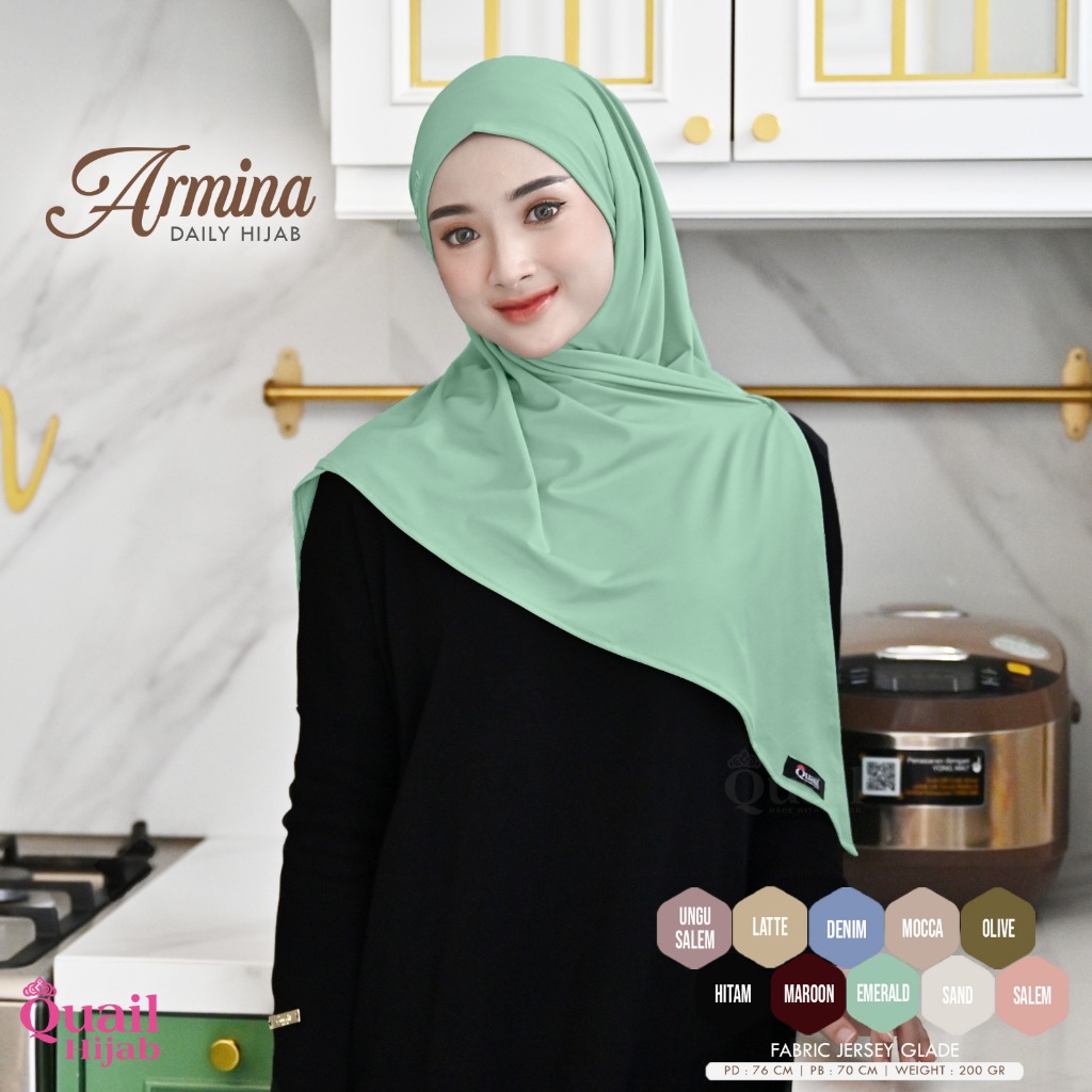 HIJAB INSTAN JERSEY QUAIL HIJAB ARMINA