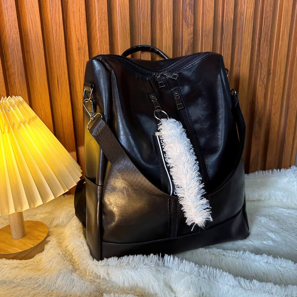Tas Wanita Ransel Quentany multifungsi Kulit Bisa Ransel Bisa Slempang