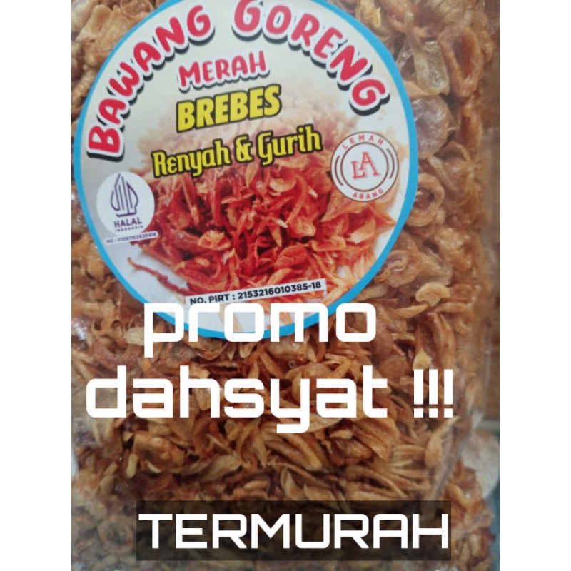 

bawang goreng murni tanpa campuran tepung 1kg