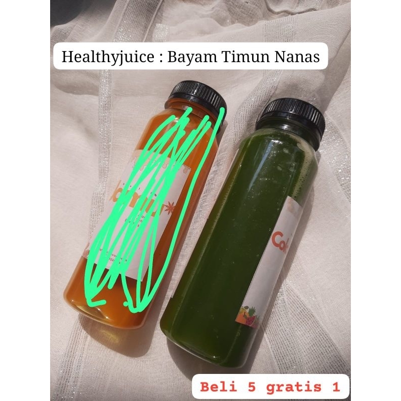 

Jus Sehat Padang Booster Asi, Kalsium dan Imun - Cold Press Juice Padang - Bayam Timun Nanas (100% Pure Asli Buah dan Sayur)