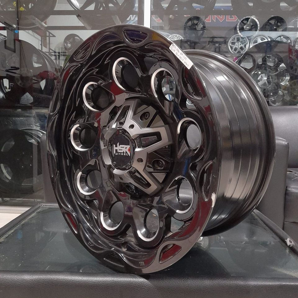 Velg Hsr bajo ring 16 lebar 8 lubang 6 untuk mobil pajero/hilux