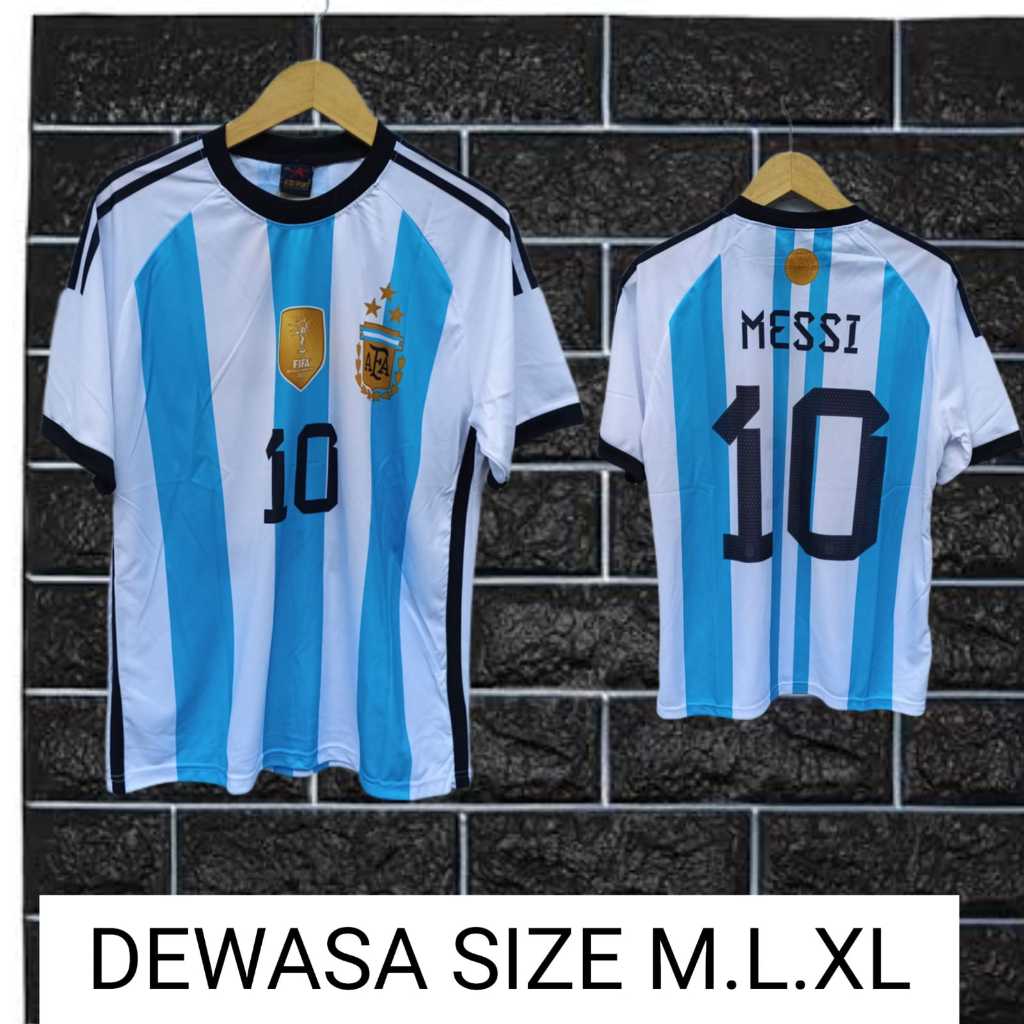 baju bola messi argentina/jersey argentina dewasa/jersey messi printing