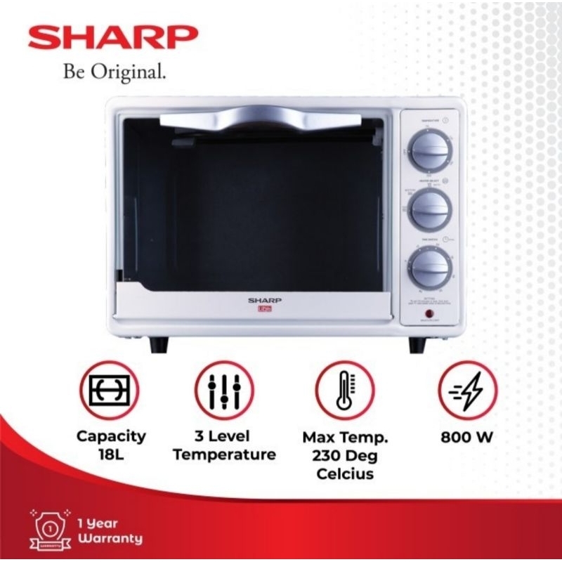 sharp eo-18bl electric oven 18L original sharp oven listrik
