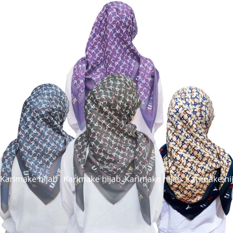 KERUDUNG / HIJAB / JILBAB SEGI EMPAT MOTIF JURNEY TERBARU 2023 VIRAL