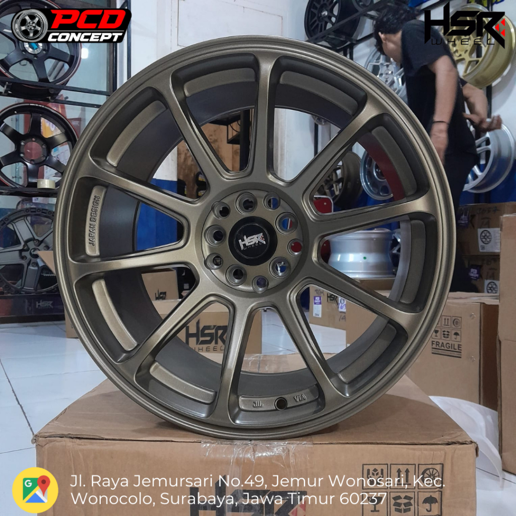 Velg mobil crv ring 17 hsr zico hole 5 bronze ring 17