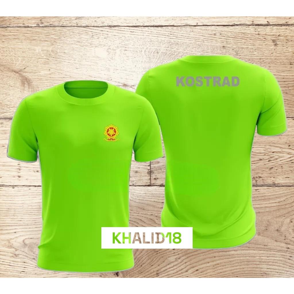 Kaos jersey olahraga KOSTRAD  kaos jersey olahraga HIJAU STABILO DRYFIT PREMIUM(BAHAN ADEM)