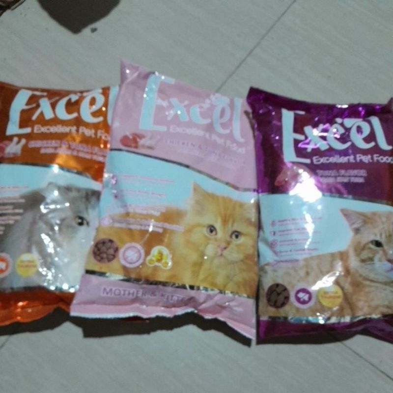 pakan kucing excel