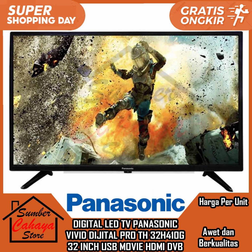 [Kargo] PANASONIC LED TV 32" Inch TH 32H410G TIVI DIGITAL FULL HD DISPLAY SMART TELEVISI TELEVISON T