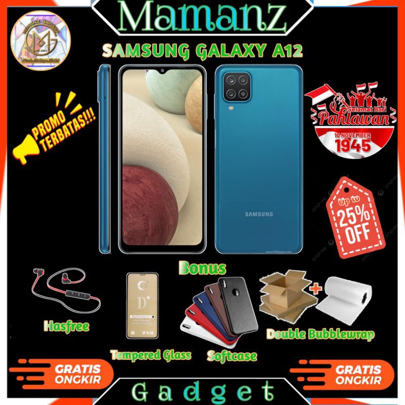 Samsung Galaxy A12 Ram 6/128Gb ex Resmi murah
