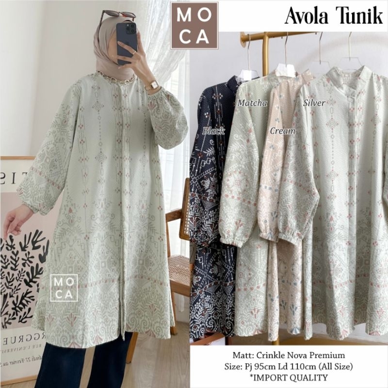 Tunik motif original by MOCA Avola tunik