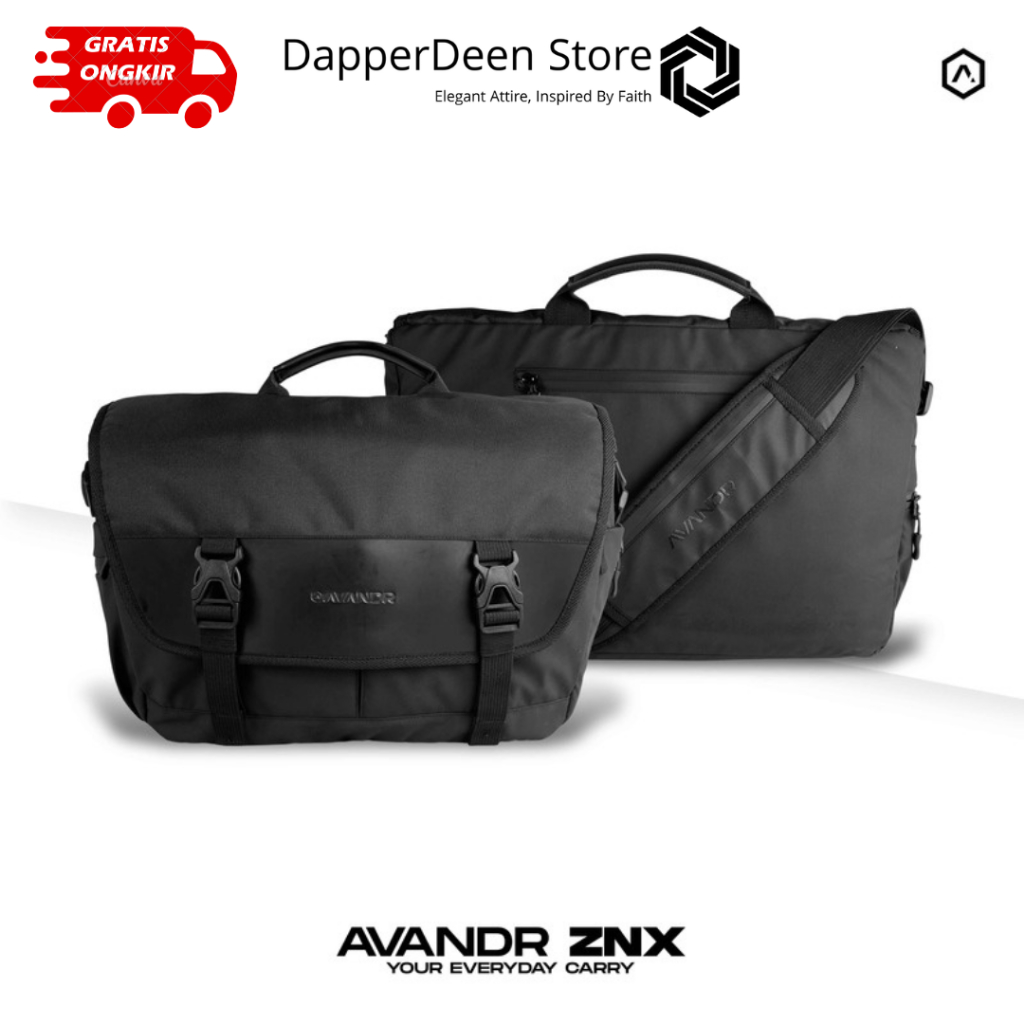 Avandr ZNX Tas Kantor Tas Kerja Tas Selempang Tas Laptop Tas Kamera