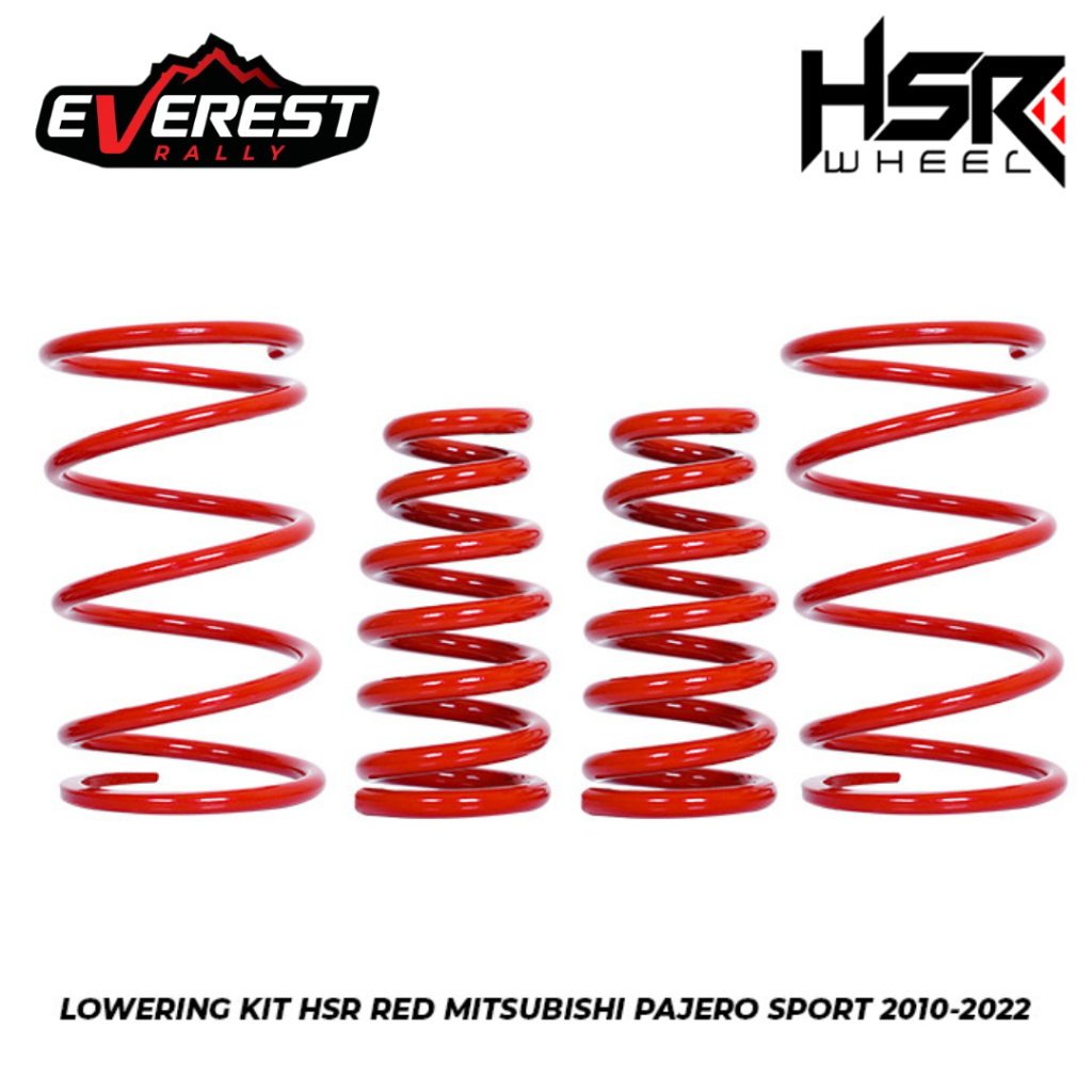 Lowering Kit Pajero Per Keong Merah LOWERING KIT HSR RED MITSUBISHI PAJERO SPORT 2010-2022