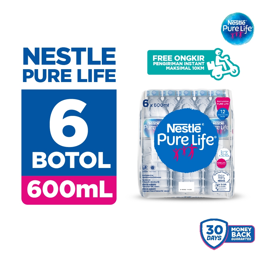 

Air Mineral Nestle Pure Life 600mL - [PAKET ISI 6] / Pure Life / Air Mineral / Air Mineral Botol