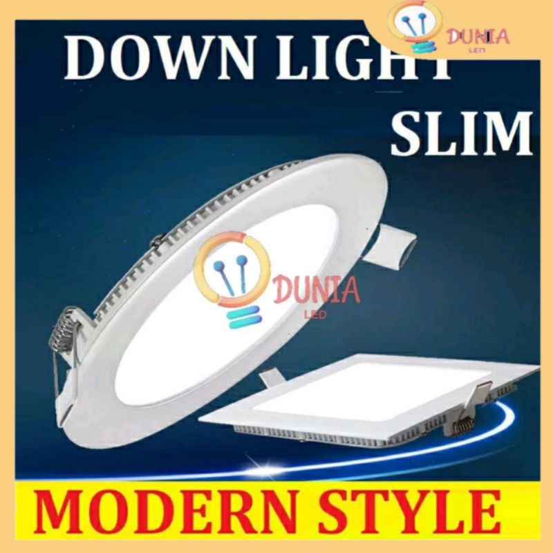 Lampu Panel Down light LED Inbouw IB 6 Watt Tipis BULAT