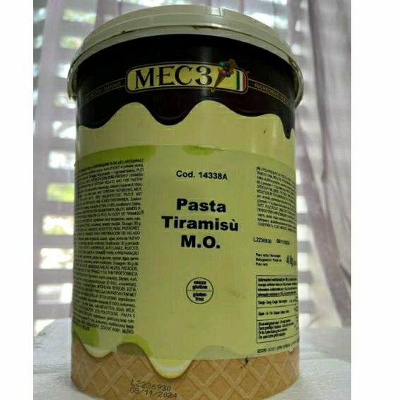 

MEC3 Pasta Tiramisu M.O Paste Gelato Cake Cream Filling Kemasan Repack 120gr