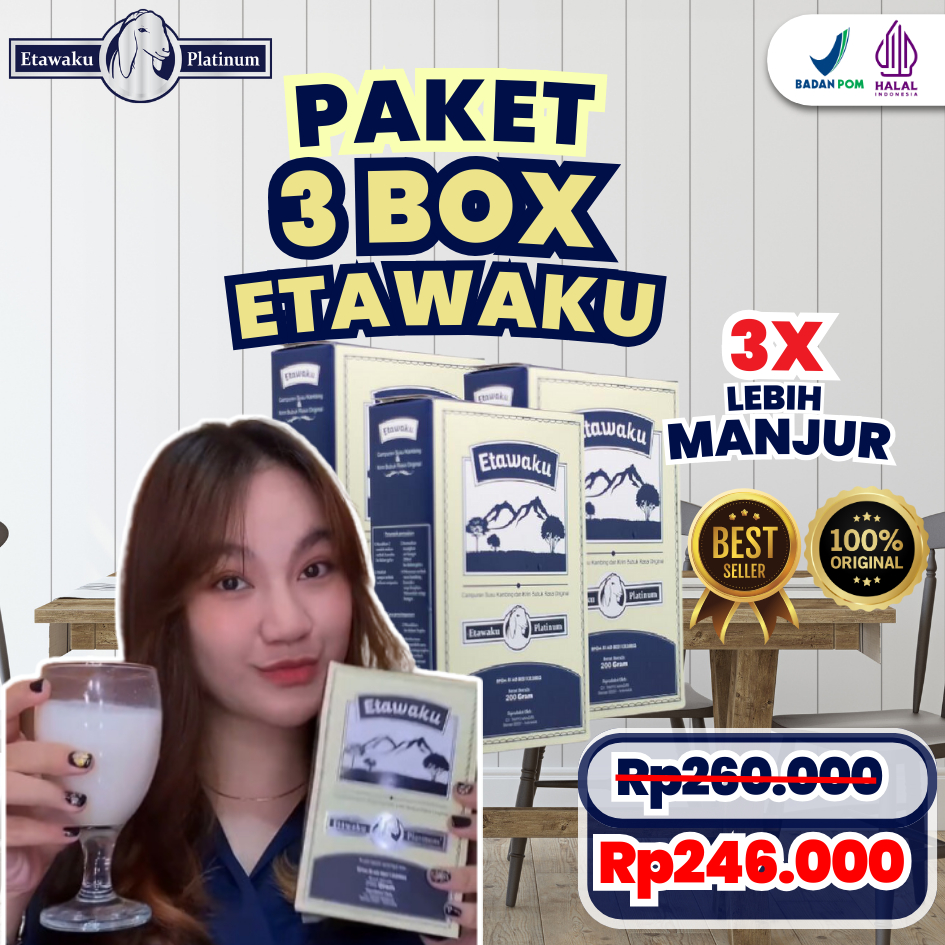 

PAKET 3 BOX ETAWAKU PLATINUM ORIGINAL - BANTU ATASI MASALAH PERNAFASAN SESAK NAFAS ASMA