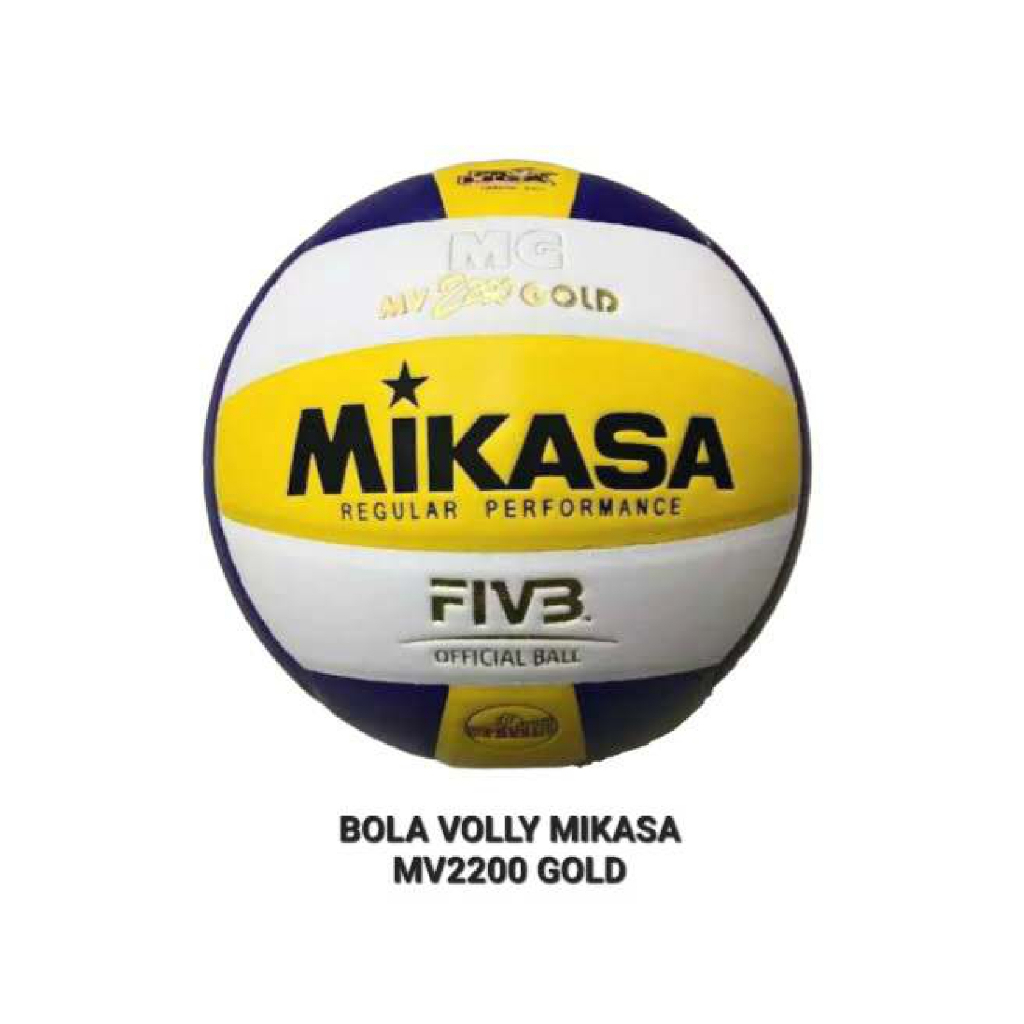 BOLA VOLLY MIKASA MV 2200 GOLD ORI