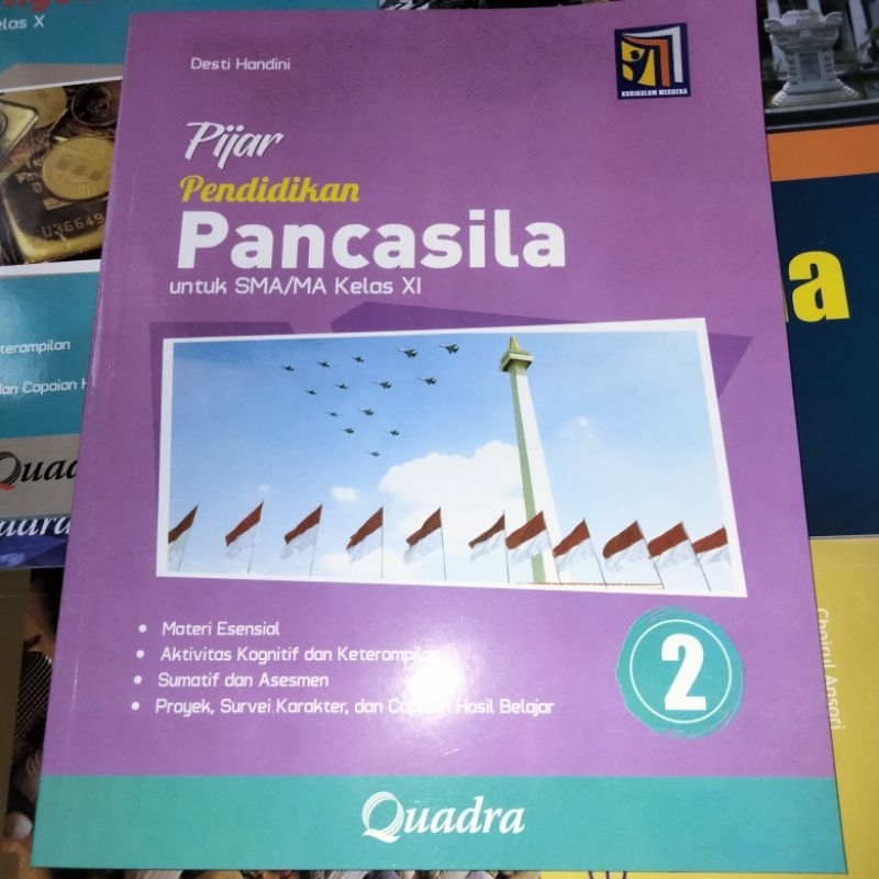Buku Latihan Quadra Pijar PKn SMA Kelas 11 Kurikulum Merdeka