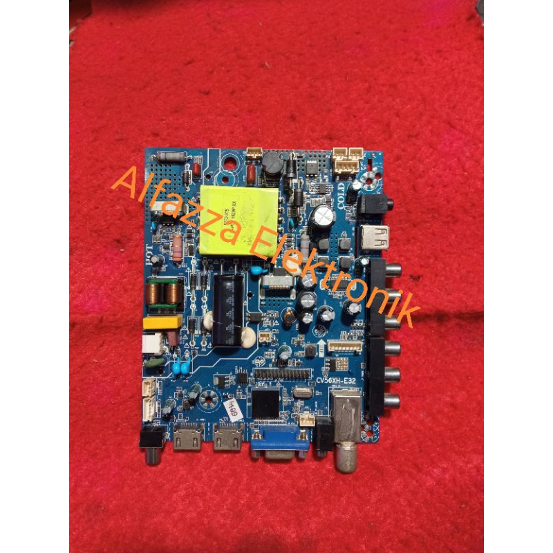 MESIN TV LED POLYTRON PLD24T1850 - MAINBOARD - MOTHERBOARD - KOMPONEN TV - MB TV POLYTRON 24T1850