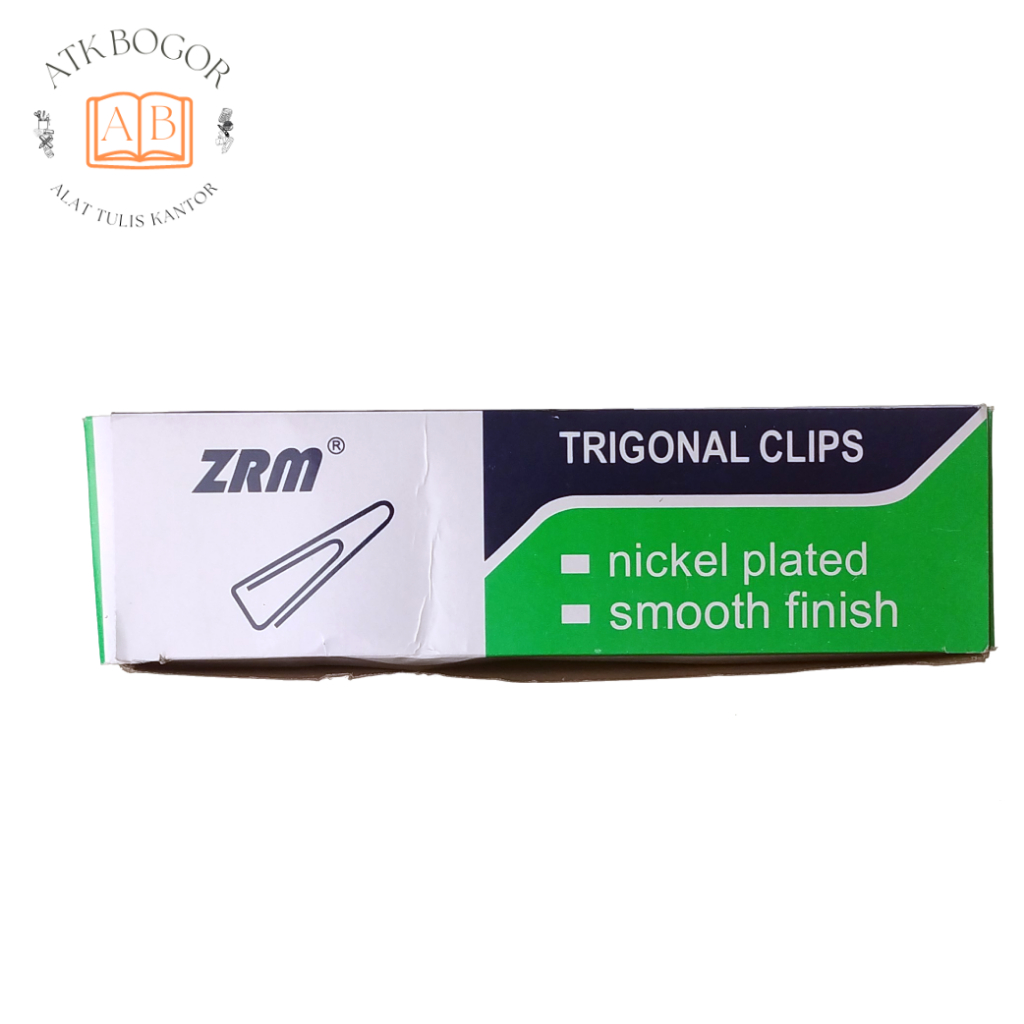 

Penjepit Kertas ZRM Trigonal Clips Nickel Plated No. 3 - Isi 1 Pack / 12 Boxes