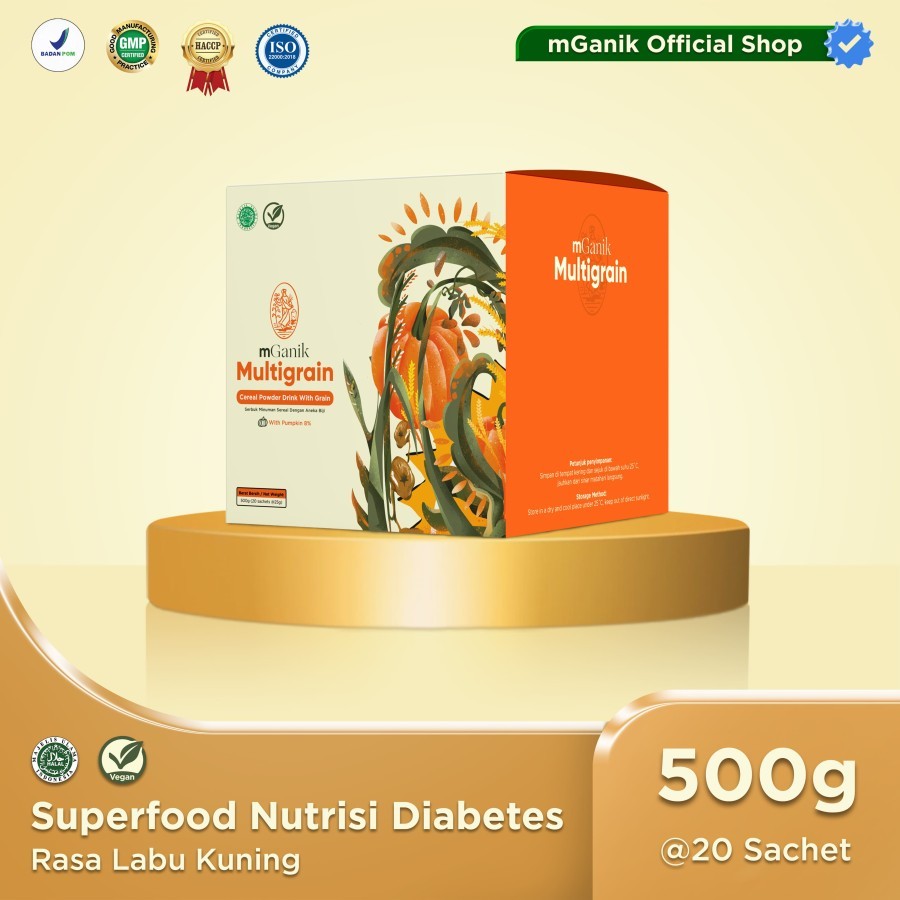 

Mganik Multigrain 1 box 20 sachet - Mencegah Diabetes