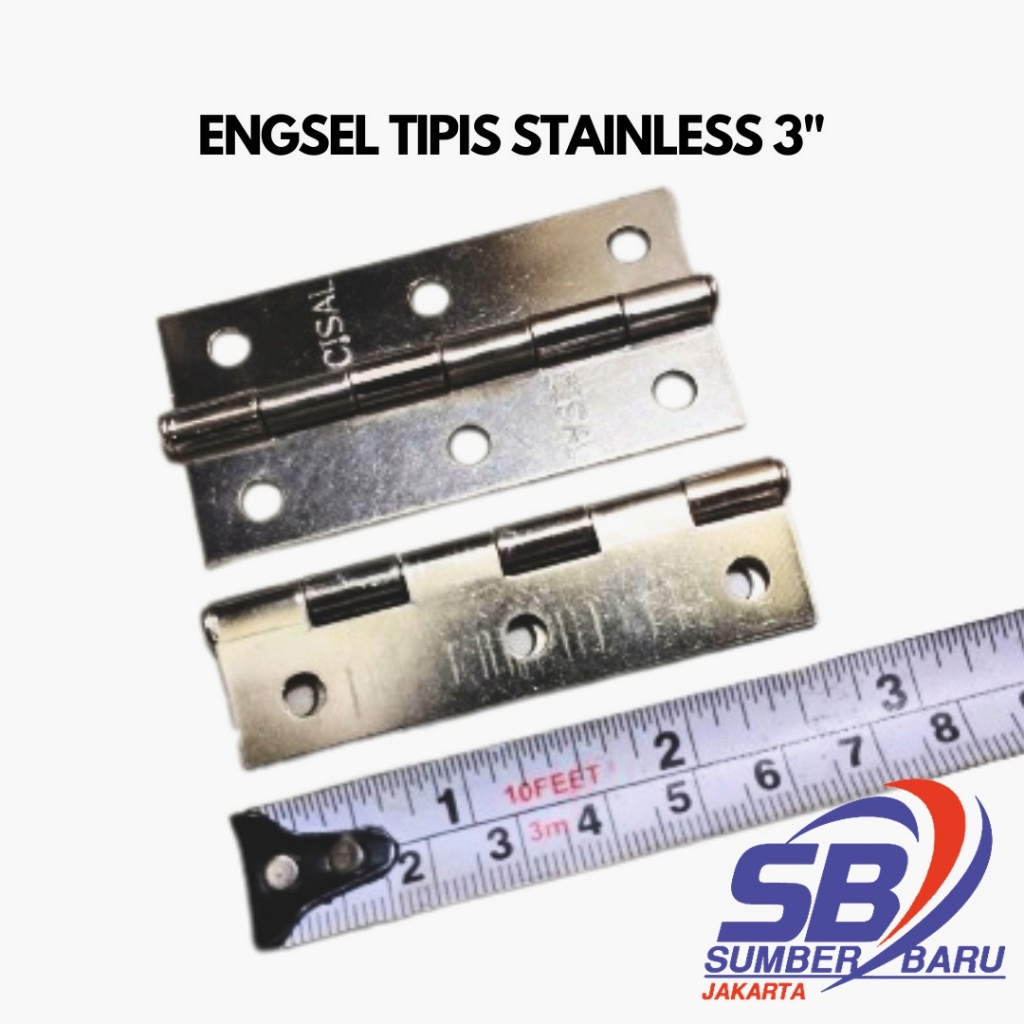 Engsel Kupu Mini Kecil 3" STAINLESS Pintu Lemari Kayu Kotak Box Peti SBJ
