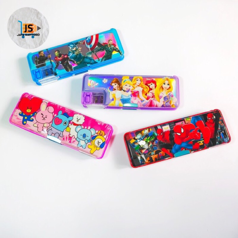 

Tempat Kotak Pensil Magnet 2 Sisi Karakter Princess BT21 Superhero Avengers / Kotak pensil magnet 2 sisi Murah dengan Orotan