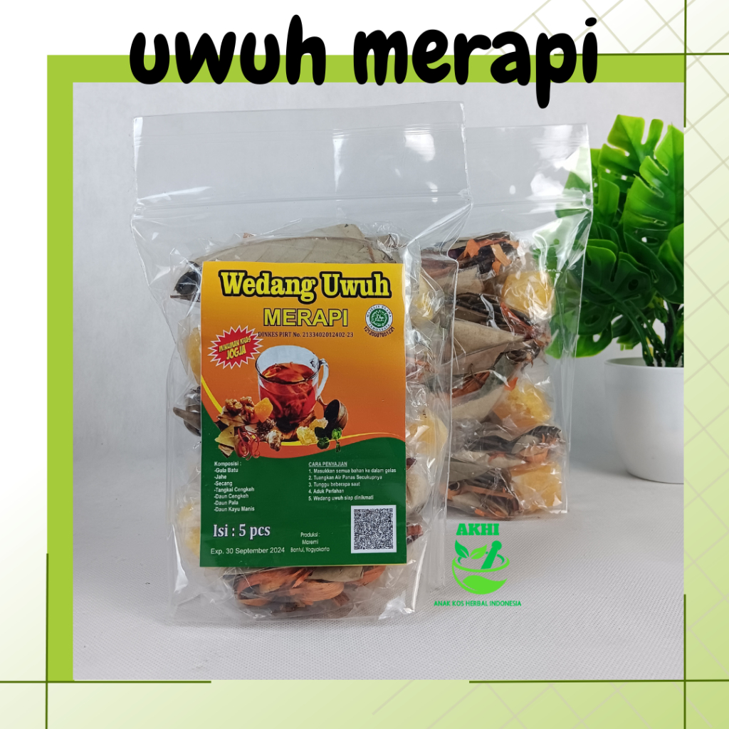 

Wedhang Uwung MERAPI Asli Jogja / Wedang Uwuh isi 5 pcs