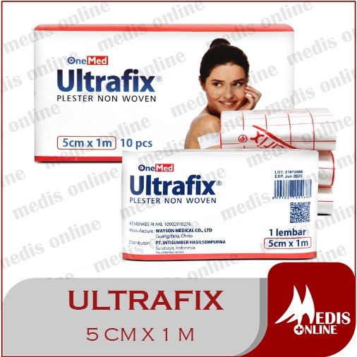 ULTRAFIX 5 X 1 / ULTRAFIX 5CM X 1M / ULTRAFIX / Ultrafix 5cm x 1meter Onemed Plester Luka 5cm x 1 me