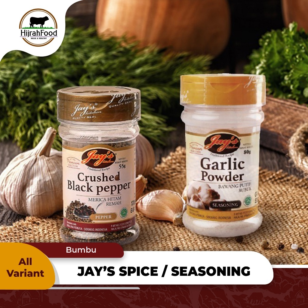 

Jay's Spice Seasoning : Garlic Powder / Crushed Black Pepper - Garlic Powder