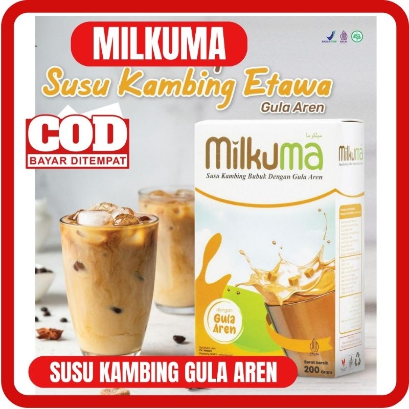 

- MILKUMA - SUSU MILKUMA 200 gr Susu Kambing Gula Aren Susu Etawa Atasi Masalah Persendian Tulang dan Pengapuran