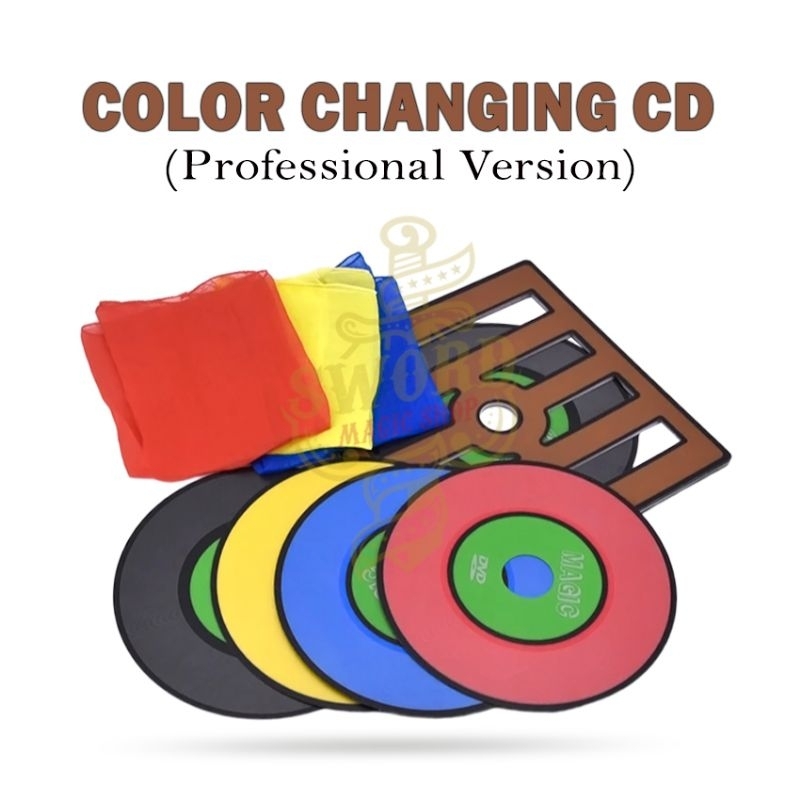 Alat Sulap Color Changing CD Pro - Color Change CD - Sulap CD - CD Berubah Warna - Sword Magic Shop