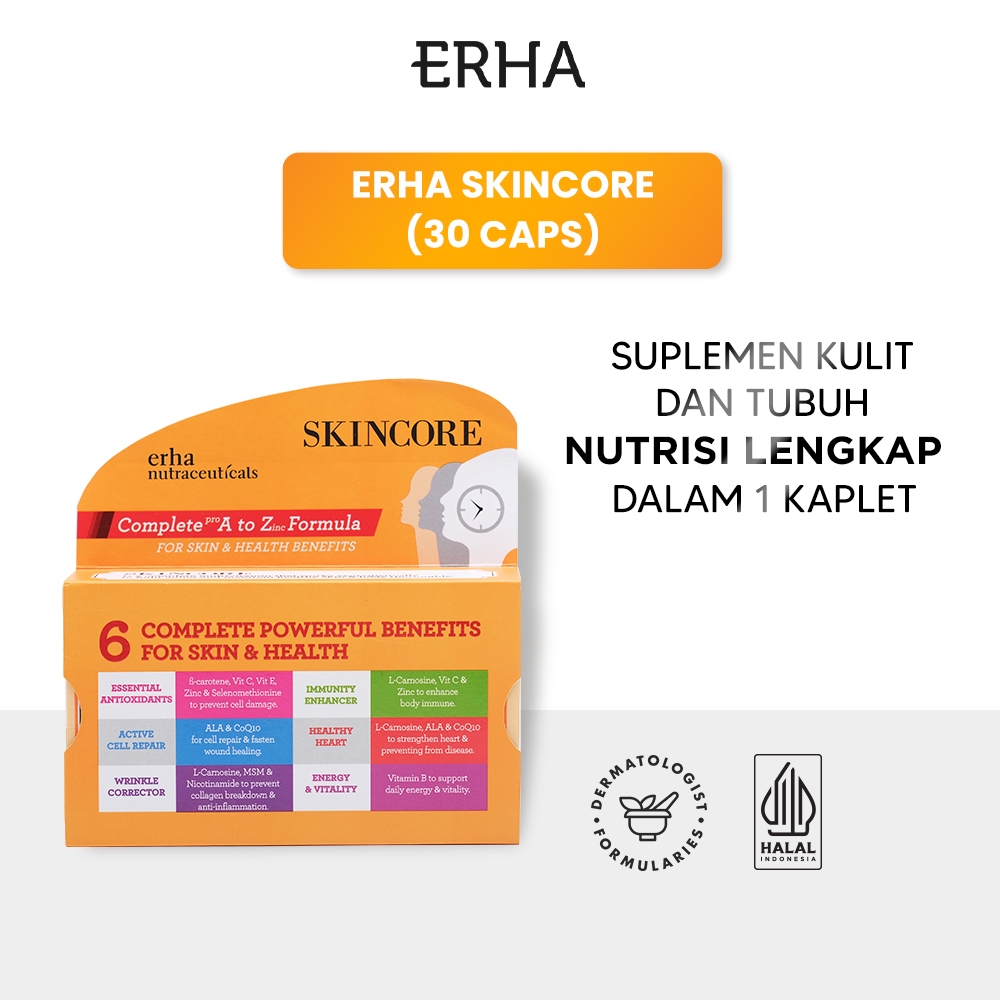 ERHA Skincore 30 Caps - Suplemen Kesehatan Tubuh & Kulit-1