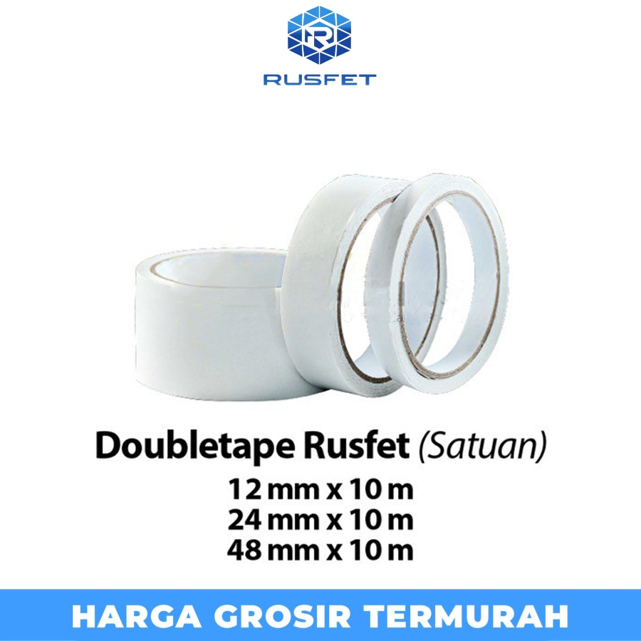 

Double Tape SUPER LENGKET DOUBLE TAPE RUSFET PREMIUM TERMURAH /SATUAN