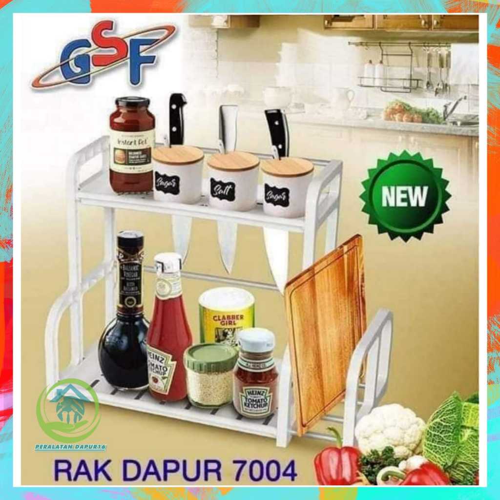 RAK BUMBU DAPUR 2 SUSUN / RAK BUMBU + GANTUNGAN SPATULA + TEMPAT TALENAN / RAK BUMBU PLASTIK MURAH