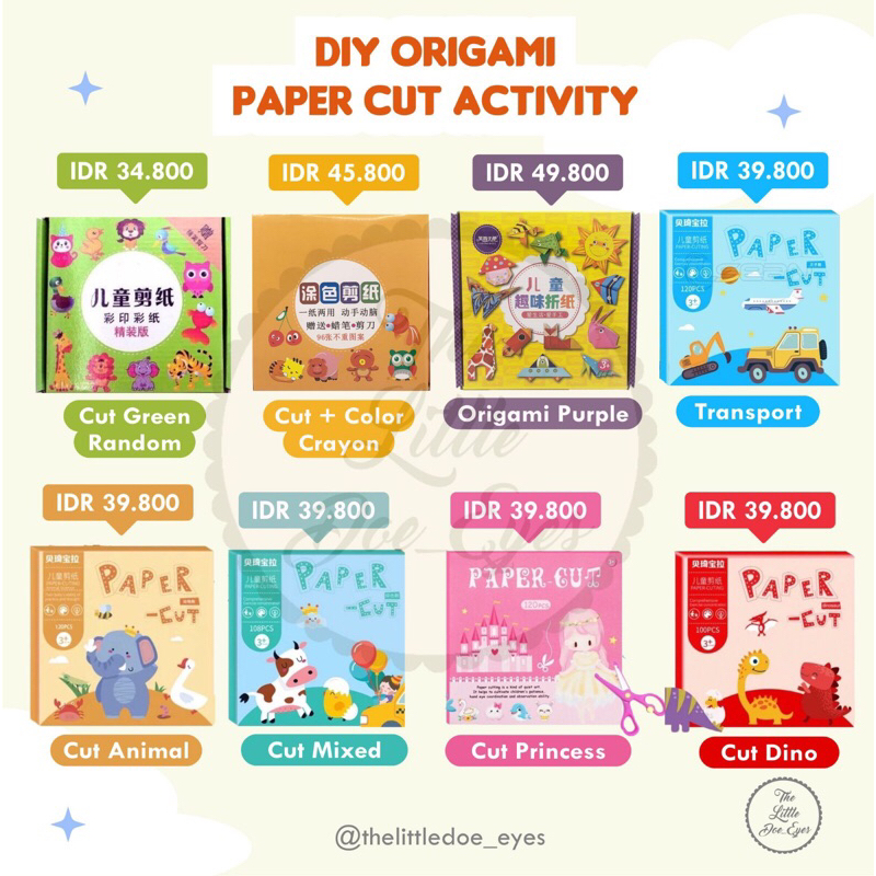 

DIY Origami Paper Cut Activity Toys