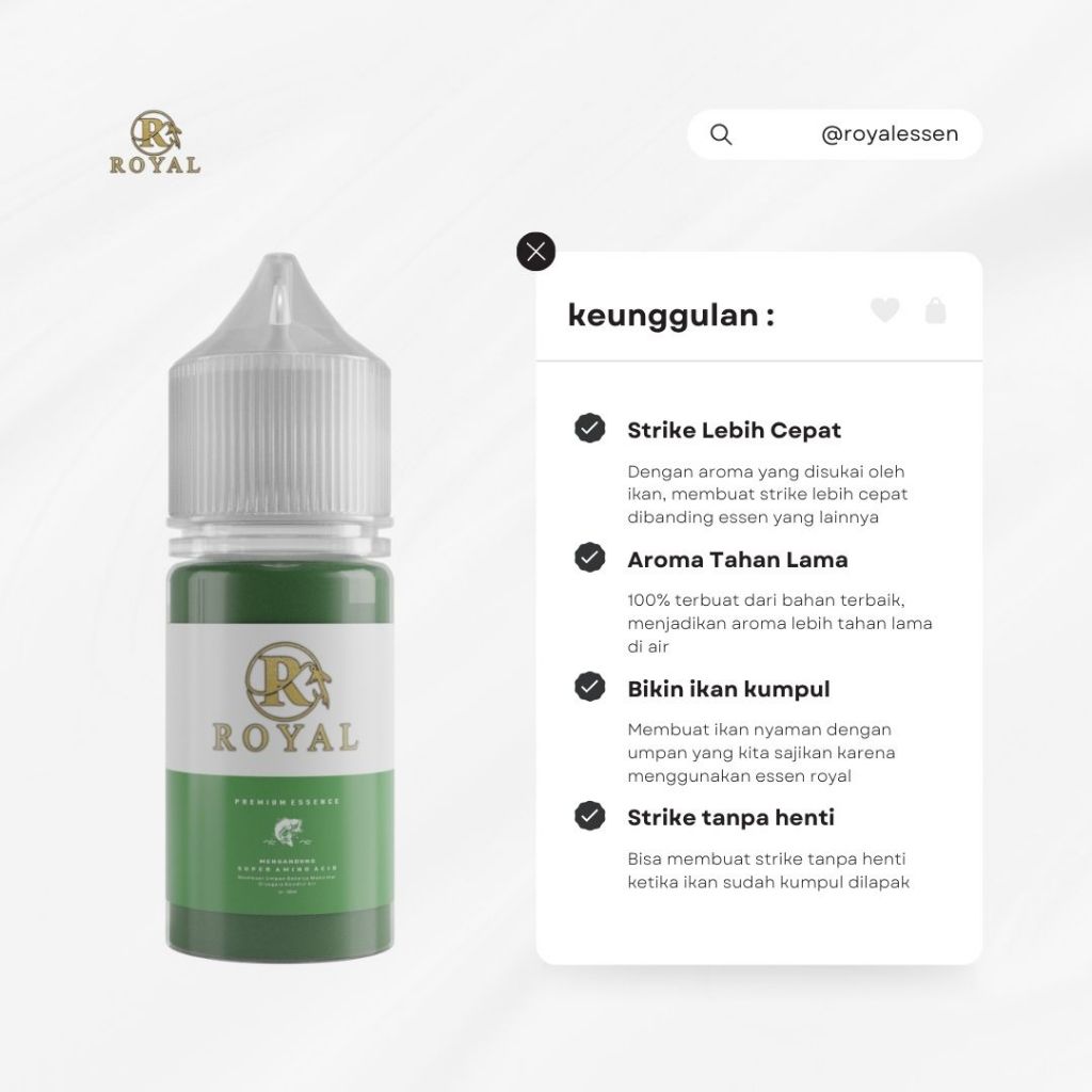 ESSEN OPLOSAN IKAN MAS ROYAL AROMA ALPUKAT SERIBU BUNGA
