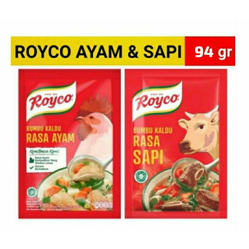 

Royco Kaldu Ayam/ Sapi 94gr