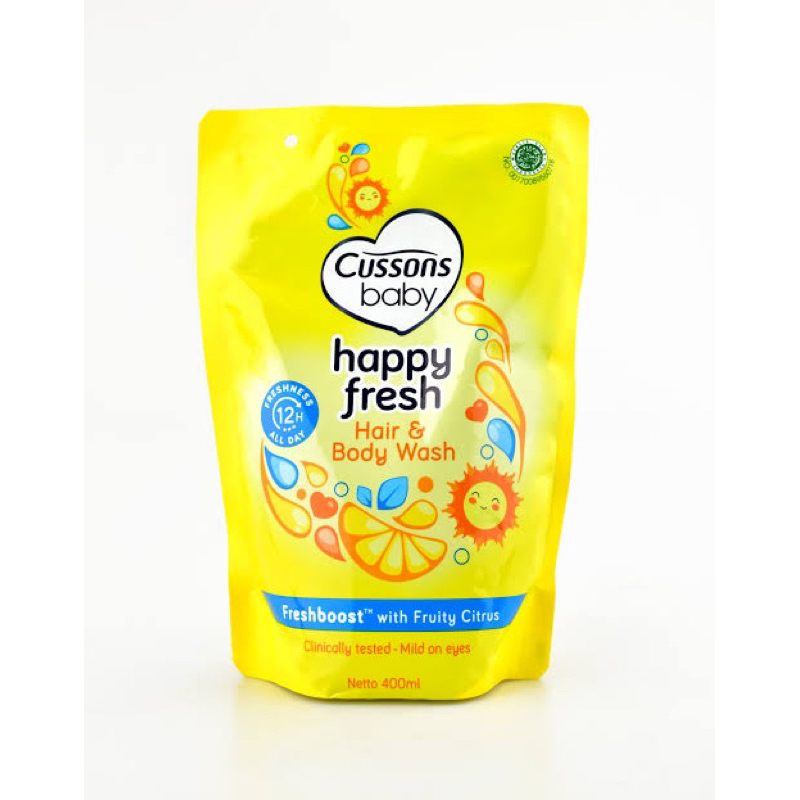 cusson baby happy fresh hair and body wash 400 ml