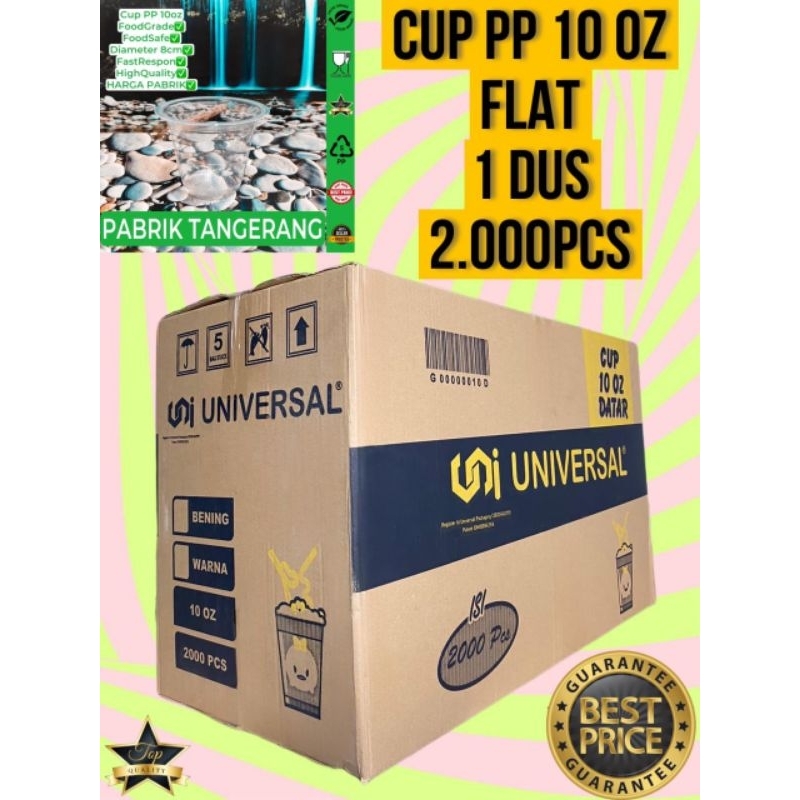 isi 2000pcs Cup plastik 10 oz / Cup gelas 10 oz / Cup gelas plastik PP 10 oz / Cup pp 10 oz