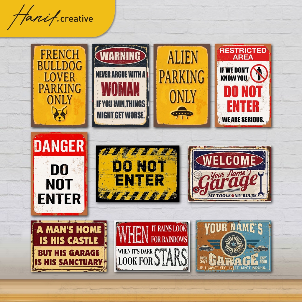 Hiasan DInding Poster Kayu MDF - Poster SIGN