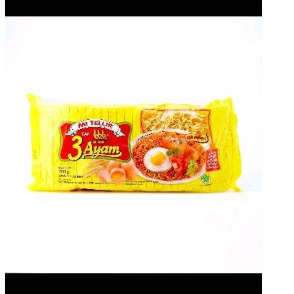 

Mie Telur cap 3 ayam 1 pcs