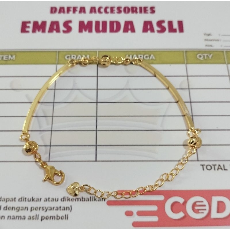 Gelang Emas Mudah Ada Surat Nya