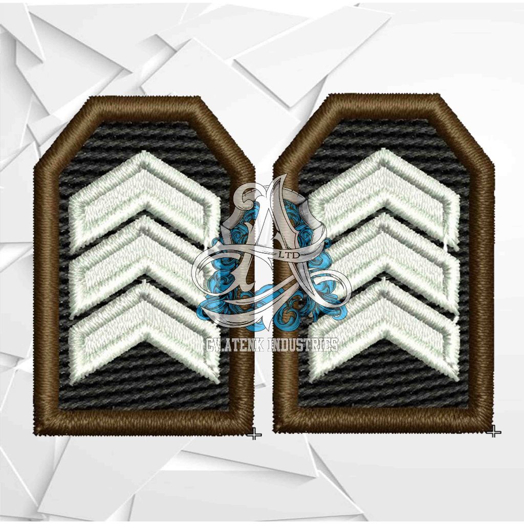 bed bordir timbul PANGKAT POLRI