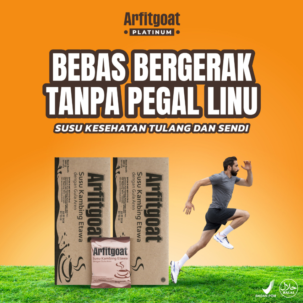 

[PAKET 2 BOX] Susu Kambing Etawa Platinum Arfitgoat Rasa Gula Aren Bantu Atasi Masalah Tulang