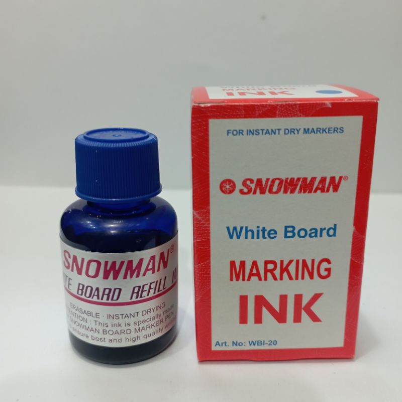 

REFILL SPIDOL INK SNOWMAN WHITE BOARD ( biru) / pcs