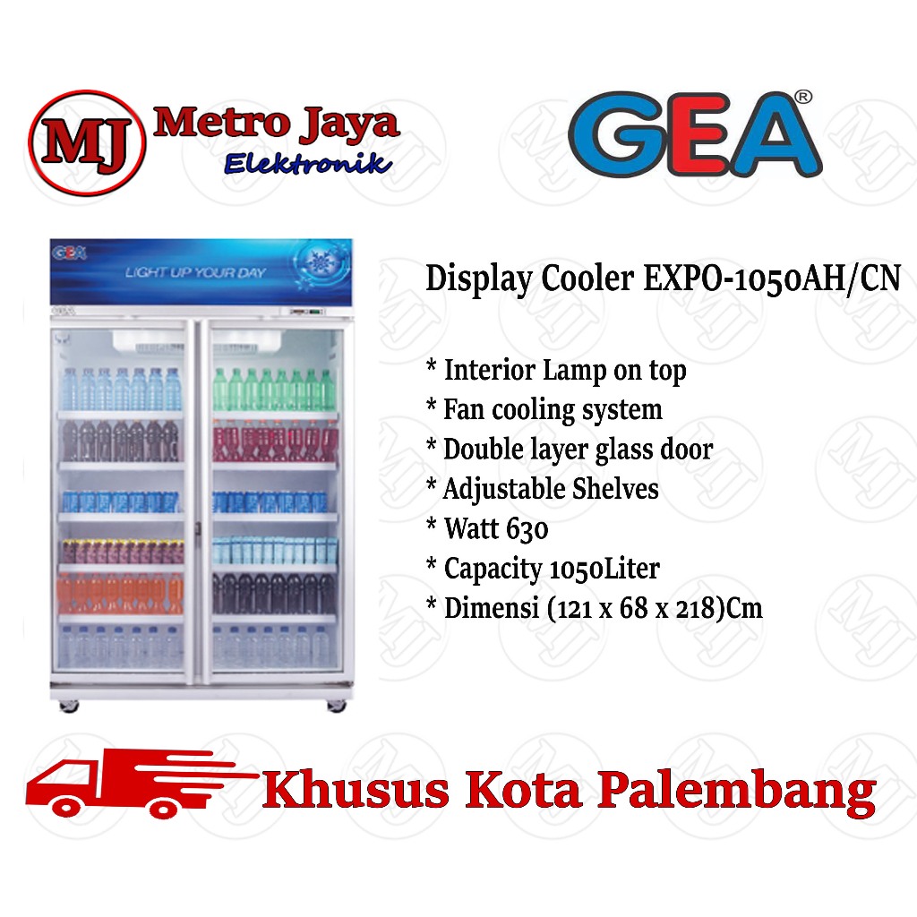 SHOWCASE 2 Pintu GEA EXPO 1050 AH/CN CHILLER GEA LEMARI PENDINGIN
