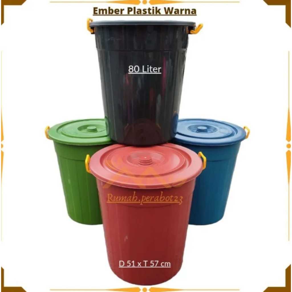 EMBER WARNA / EMBER BESAR 80 LITER JUMBO / EMBER PLASTICK JUMBO